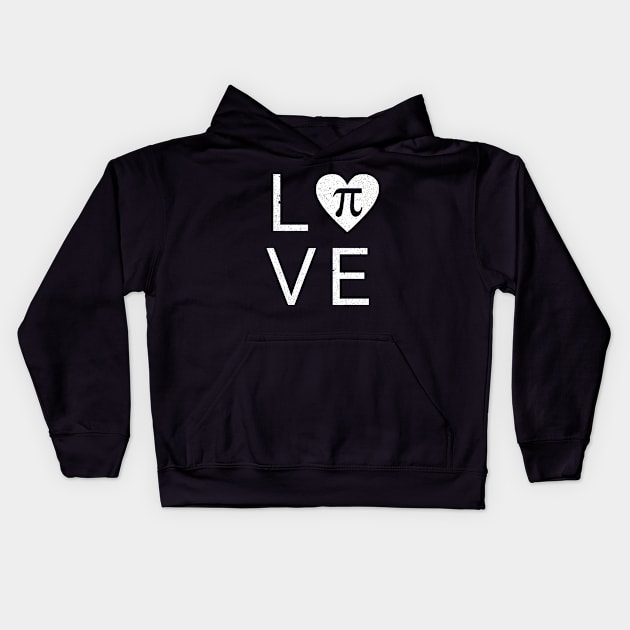 Pi Day Love Kids Hoodie by LetsBeginDesigns